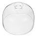 CLISPEED Clear Glass Server Cake Desery Półmisek Cloche Bell Cover Cake Cover Display Tort Placing Portage Do Home 11. 5 Cm