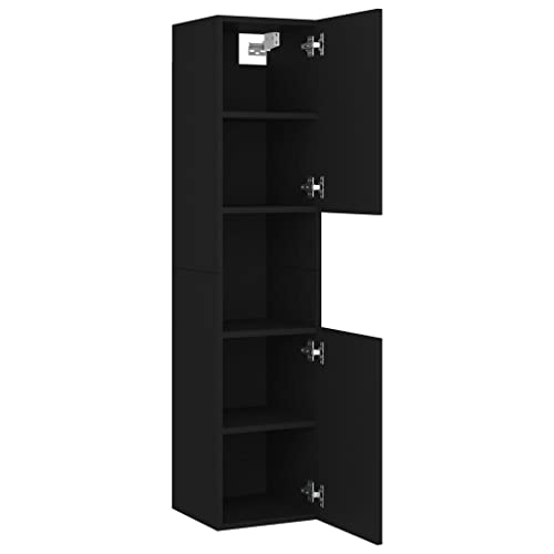 Muebles de baño negros para renovar el estilo de tu hogar y jardín 6