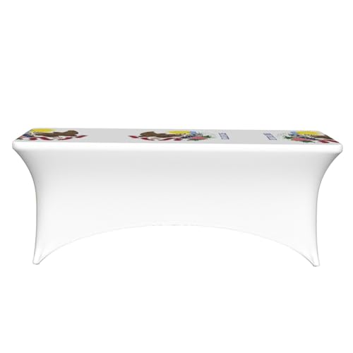 Nappe Illinois lavable en élasthanne pour masquer une table abîmée - 3