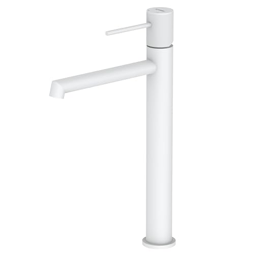Krobec Mitigeur Lavabo Haut, Robinet Salle Bain, Mitigeur pour Vasque a Poser, Robinet de Lavabo...