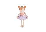 Mud Pie Children's Ballerina Plush Doll, Orange, 11' x 4.5'