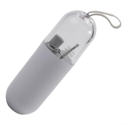 Gdfnmogo Pajitas de silicona reutilizables de 25 cm, flexibles y plegables con cepillo de limpieza para jugo, cóctel, café, uso portátil al aire libre, viaje (gris)