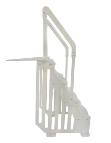 Escalera para piscina exterior 38 pulgadas ancho miniatura 2