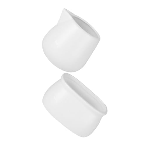 Cabilock Ceramic Milk Cup Sugar Cup Set Porcelain Jug Mini Pitcher Sauce Jug Salt Dish Tea Bag Holder