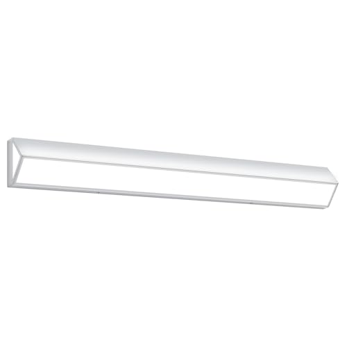 Image of 40-Inch LED Modern Bathroom Vanity Light Fixtures, Chrome Modern Acrylic Bathroom Wall Lighting Fixtures Over Mirror (Cool White 6000K)
