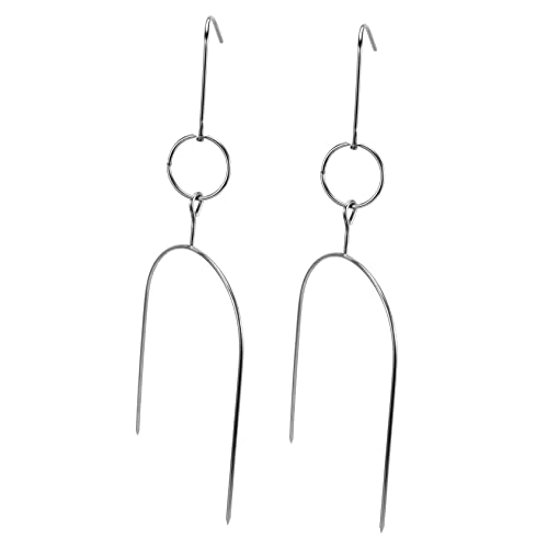 Toyvian 2pièces Cintre Pour Barbecue Suspendu Brochette Pratique Pour Barbecue Au Poulet Cintre Pour Au Four Brochette Pour Pour Cuisine