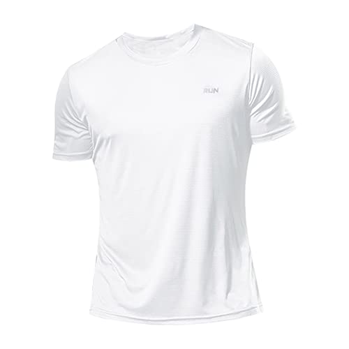 2025 T Shirt Herren Tshirt Männer T-Shirt Neu Herren-Sport-Eisseiend locker sitzend schnell trocknenend Fitness Halbärmig große Oberteil lässig kühl atmungsaktiv modisch Herren Atmungsaktiv