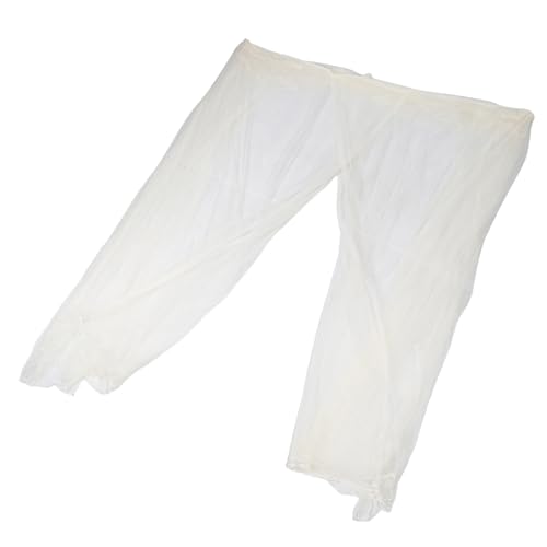 Parliky Mosquitera Cuadrada para Cama Cuatro Puertas, Malla de Poliéster Amarilla, Cobertura Total para Dormitorio y Camping, Red Interior Protectora y Transpirable