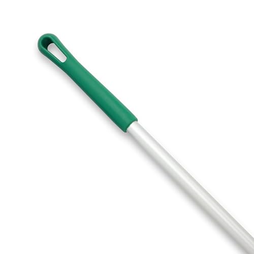 Image of SPARTA Adjustable Aluminum Broomstick, 48 inch Mop and Broom Handle Replacement with Color-Coded System for Environments with Harsh Cleaning Agents, Aluminum, 48 Inches, Green