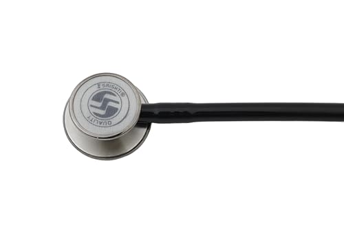 Image of SRISHTI THROB-SS|| VERSATILE ADULT AND PAEDIATRIC 2-SIDED CHEST PIECE|| ANODIZED ALUMINIUM HEADSET WITH COMFORTABLY ANGLED (Black)