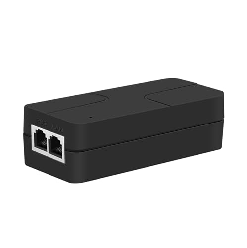 PoE Injector bis zu 30w Stromversorgung Gigabit PoE Adapter für IP-Kameras und VoIP-Telefone Netzwerk Entfernung bis zu 328 ft. PoE Stromversorgung IEEE 802.3af konform UL Zertifiziert