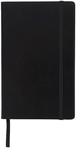 Markings By C.R. Gibson Bonded Leather Journal, 1 Subject, Narrow Rule, Black Cover, 5 X 3, 192