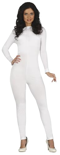 Combinaison Justaucorps Basique Blanc pour corriger la transparence des déguisements de femme