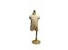 6 Month Old Child Dress Form Mannequin Torso 3/4 Body with Off White Stretch Cover and Wooden Base with Neck Top #11C6M-JF