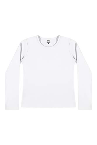 Blusa Malha comodita, Elian, Meninas, Branco, 2
