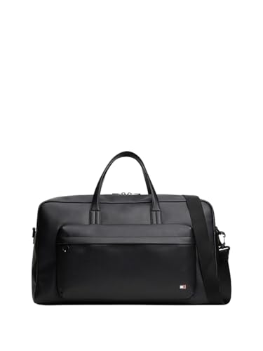 Tommy Hilfiger Th Flag Duffle BDS grand sac streetwear noir