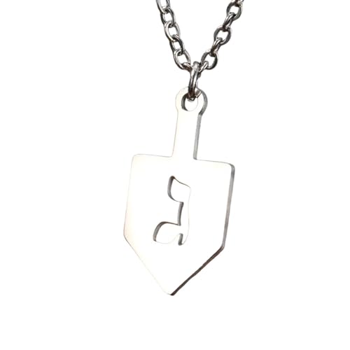 Amulette hébraïque protectrice en collier toupie Hanoucca contre le stress