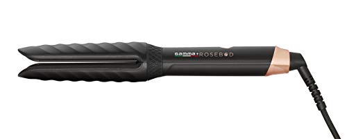 GAMMAPIU' Rosebud, fer à friser professionnel et fer à friser en céramique 2 en 1, 4 réglages de température, poignée anti-glissement, revêtement...
