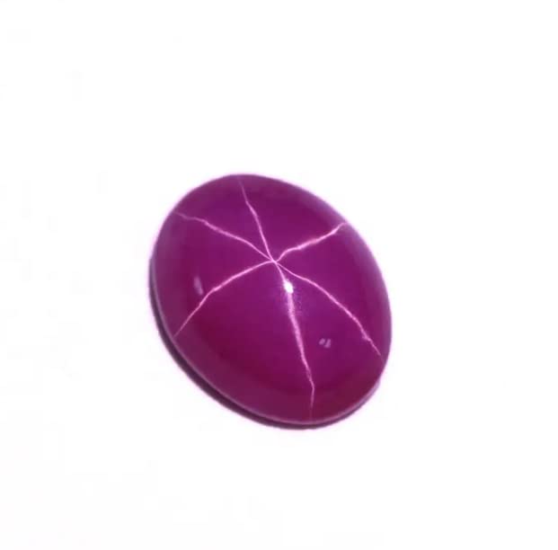 Image of Unique Star Ruby Gemstone Original Certified स्टार रूबी स्टोन 7.25 Carat Ruby Stone 8 Ratti Manik Ratan Manikya Rashi Stone Suryakant Mani Madik Madikya Yakut Yaqoot सूर्यकांत मणि स्टोन