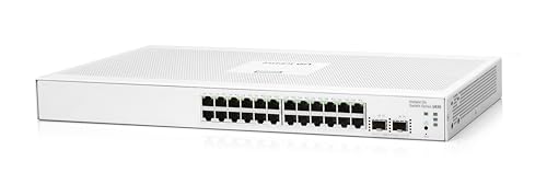 Aruba Instant on 1830 Commutateur Ethernet 24 Ports GB Smart Managed Couche 2 | 24 x 1G | 2 x SFP | sans Ventilateur | Câble UE (JL812A#ABB)