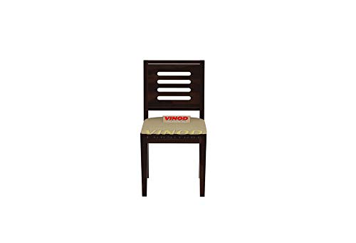 Image of Solid Sheesham Wood 2 Seater Dining Table Set with 2 Chair for Dining Room| Dining Chairs Set of 2 Living Room|Furniture Teak Wood Dining Table 2 Seater (Walnut Finish)