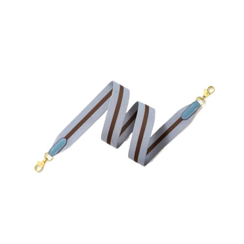 Anse en sangle pour sac à main avec mousqueton argenté : lanière large de 100 cm réglable