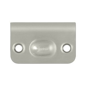 Strike Plate for Ball Catch & Roller Catch, Satin Nickel - Solid