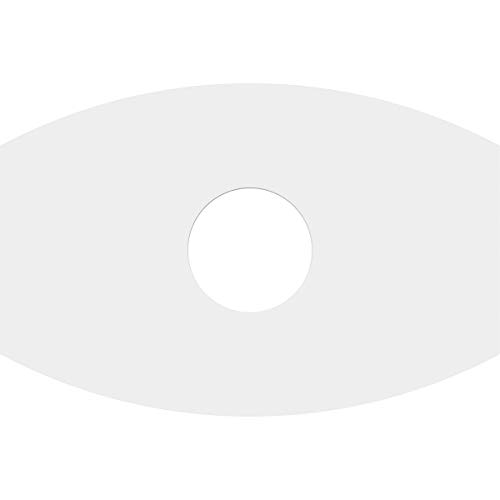 Image of Ekena Millwork CMP12X8KY-03000 Kailey Architectural Grade PVC Contemporary Urethane Ceiling Medallions 12 inchW x 8 inchH x 3 inchID x 6 1 /2 inchC x 1 inchP