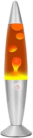 zhrisezlava Lava Lamp, 13.5 Inch Orange Liquid Motion Lamps for Adults, Night Light Home Decor with Blue Wax for Bedroom Decor Adults Girls Boys Gifts Offices Camps