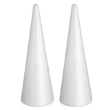 Creación sin esfuerzo: ligeros y fáciles de manejar, los conos de espuma simplifican el modelado y la decoración, adecuados tanto para principiantes como para aficionados experimentados, centros de mesa de cono, formas de espuma