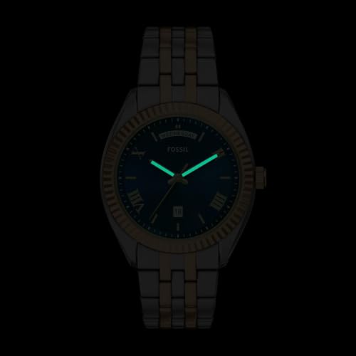 Fossil Men's Campbell Three-Hand Day-Date Two-Tone Stainless Steel Watch (Model: FS6141) by Fossil - Image 7