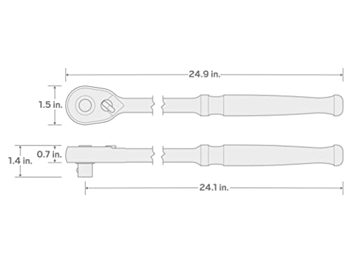 Tekton 1/2 Inch Drive X 24 Inch Quick-Release Ratchet | Srh11224 #TOP6