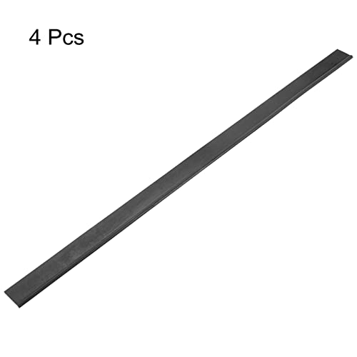 Image of MECCANIXITY Replacement Squeegee Rubber for Window, Glass, Shower Doors, Tile Wall, 17.72 Inch, Black Pack of 4