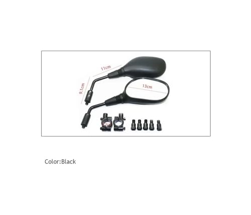 Rétroviseur moto universel guidon véhicule électrique UTV quad réflecteur
