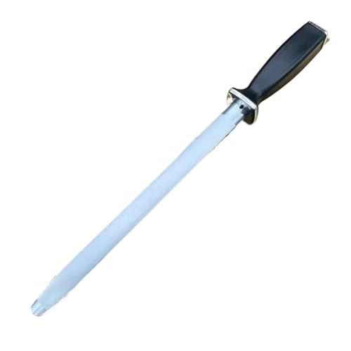 12'' Sharpening Rod Knife Sharpener Honing Steel Bar Kitchen Stainless Stick(Type B)