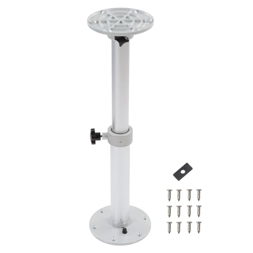 AceSupever Wohnmobil-Tischbeine, 460-700mm Höhenverstellbare Aluminiumlegierung Tischsockelbein 360 ° Drehbar Stangenstützbein für Wohnmobil, Boot, Yacht, Wohnmobil