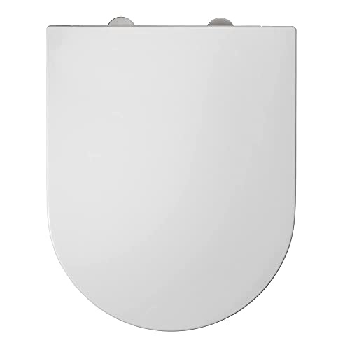 Allibert 822945 Abattant WC, Blanc Brillant, 36,5cm x 3,6cm x 45cm