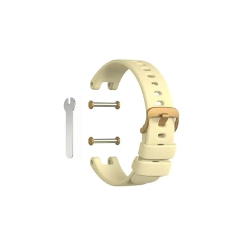 Bracelet Garmin Lily silicone jaune clair anti-transpilation montre