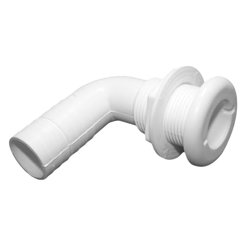 T & H MARINE SUPPLIES Thru Hull 90DEG 1-1/8 Hose White