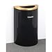 Glaro Inc. Glaro Recyclepro Single Stream Half Round Satin Black/Satin Brass, 14 Gallon Trash - T1899