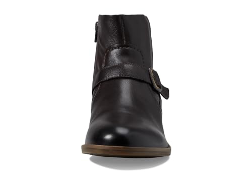 Clarks Women's Camzin Loop Ankle Boot, Dark Brown Leather, 9 Medium US