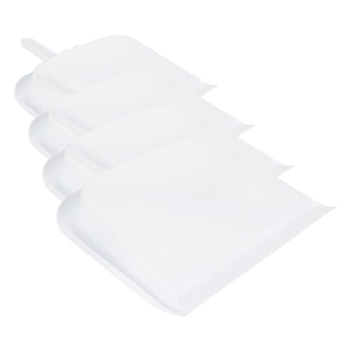 Image of SPARTA Handheld Dustpan with Handle, Cleaning Essentials for Home and Commercial Use, 10 inch, White (Pack of 4)