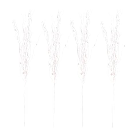 20Pcs Artificial Glitter Berry Stems, Christmas Tree Picks and Sprays Decorative Glitter Sticks for Xmas Wreath Wedding Table Centerpiece Cover