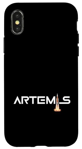 Installazione facile Custodia per iPhone X/XS Artemis Space Launch System Woman Flight Man On The Moon