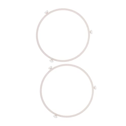 HONMEET Microwave Oven Turntable Roller Support Ring 18.9cm Rotary Plate Replacement Part Compatible with Microwave Trays 2pcs Set for Kitchen Appliance Repair