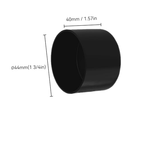 Image of 4Pcs Rubber End Caps ID 44mm (1-3 /4 inch) Black Flexible Protective Caps Soft Elastic Dustproof Cover for Rod Tube Screw Bolt