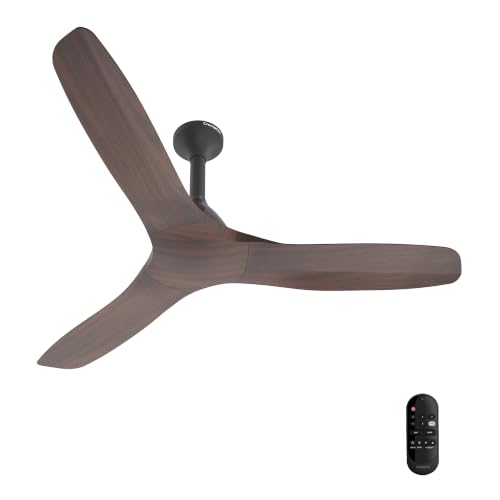 Image of Crompton Silent Pro Fluido Wave 1200mm iOT BLDC Ceiling Fan | Luxury Design | Wi-Fi, Bluetooth & Remote | Alexa & Ok Google | Fine Speed Tuning | Low Noise | 4 Year Brand Warranty | Sheesham Wood