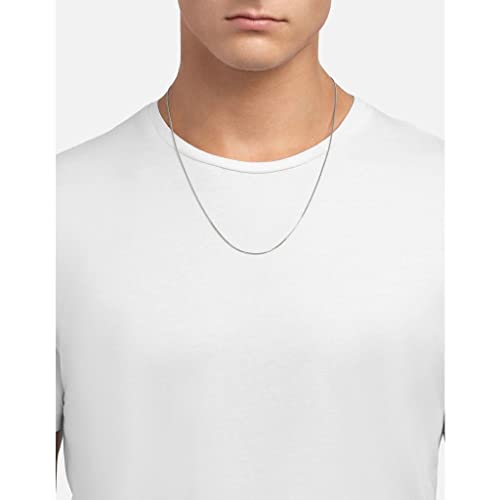 Mens 1.3mm Sterling Silver Chain Necklace | Polished3