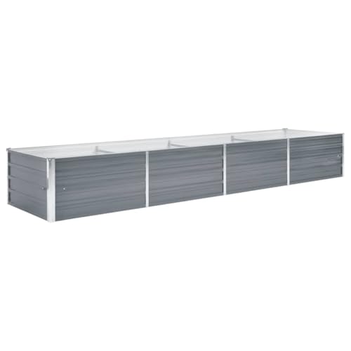 vidaXL Hochbeet Verzinkter Stahl 320x80x45cm Garten Pflanzbeet Blumenkasten