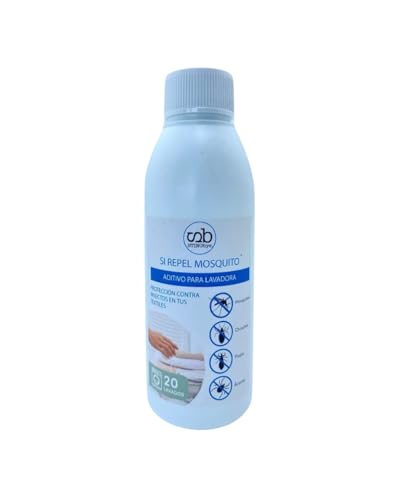 Aditivo Repelente de Mosquitos para Lavadora, 125 ml, Protección contra Insectos en Textiles, 20 Lavados
